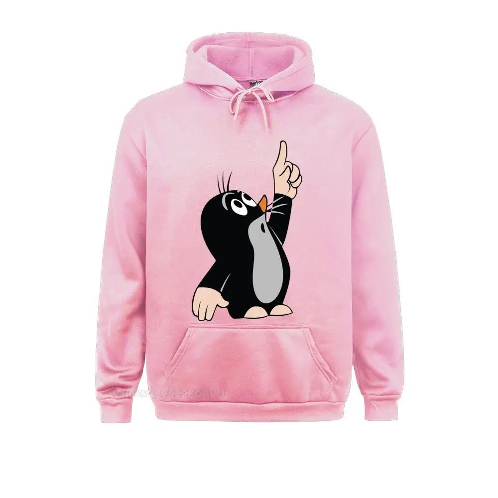 Men's Men Mole Pointing Funny Sweater Camisas Hombre 3D Printed Krtek Little Maulwurf Cute Graphic Pullover Hoodie Men Best Gift