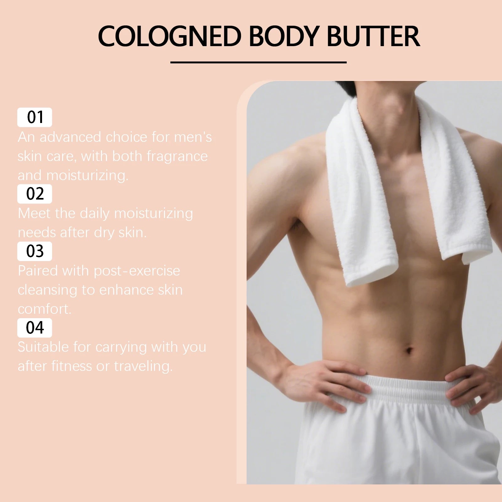 Men Pheromone Body Butter Cologne Scented Long-Lasting Moisturizing Boost Male Confidence Charm Fragrance Body Skin Care Cream