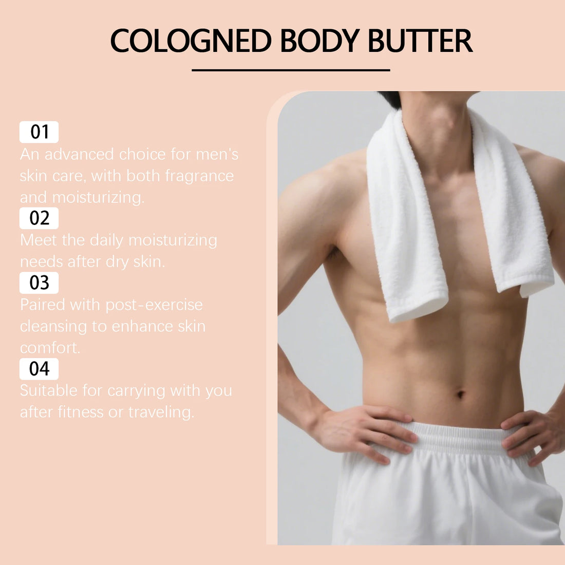Men Pheromone Body Butter Cologne Scented Long-Lasting Moisturizing Boost Male Confidence Charm Fragrance Body Skin Care Cream