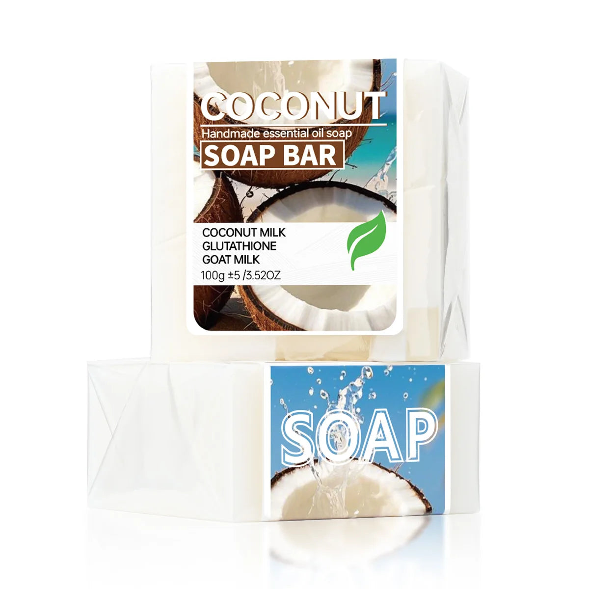 Coconut milk moisturizing soap, glutathione brightening cleansing soap, goat milk nourishing cleansing soap, bath soap, portable Halalzen
