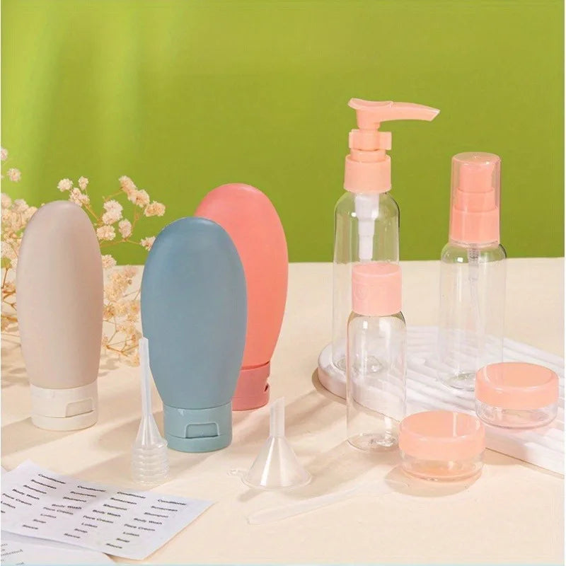 For Shampoo Conditioner Lotion Body Wash Portable Non Metal Soap Dispenser Leakproof BPA Free Travel Bottle Set