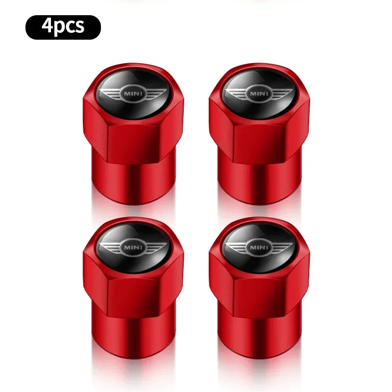 4Pcs Metal Car Wheel Tire Air Valve Caps Stem Covers For BMW Mini Cooper Countryman Clubman R55 R56 R60 F54 JCW F55 Accessories
