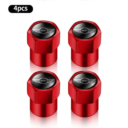 4Pcs Metal Car Wheel Tire Air Valve Caps Stem Covers For BMW Mini Cooper Countryman Clubman R55 R56 R60 F54 JCW F55 Accessories