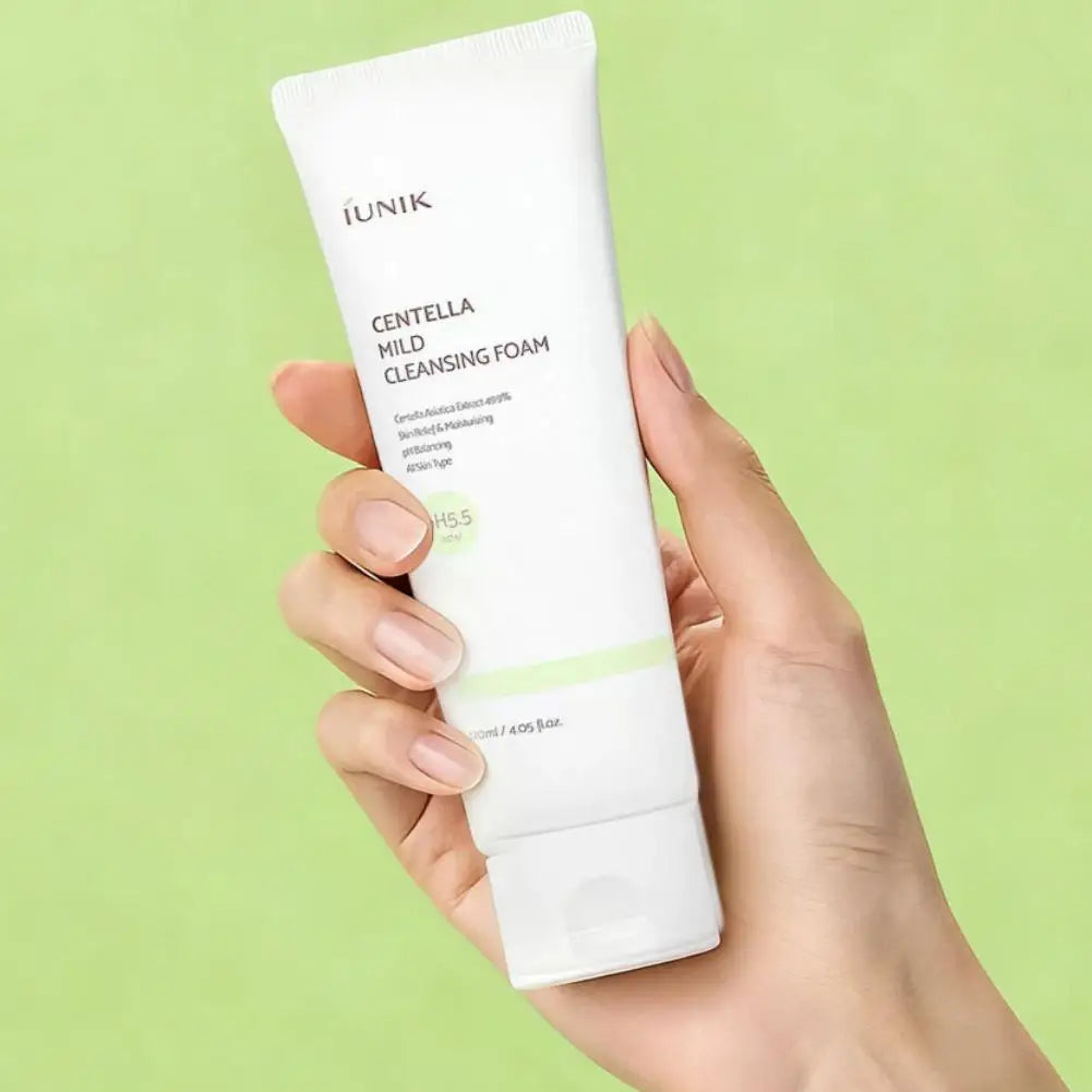 Vegan Centella Asiatica Calming Cleanser IUNIK Mild Cleansing Foam Propolis Vitamin Moisturizing Cleanser Korean Skin Care Halalzen