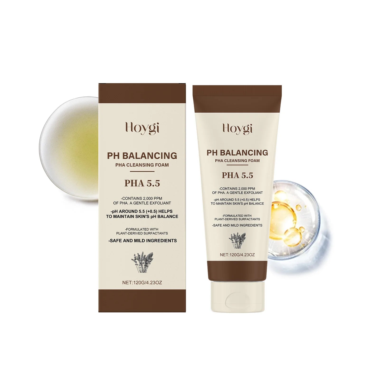 Hydrating Cleansing Foam, Gentle Face Wash with Aloe & Mint for Sensitive Skin, Refreshing Non-Drying Formula Halalzen