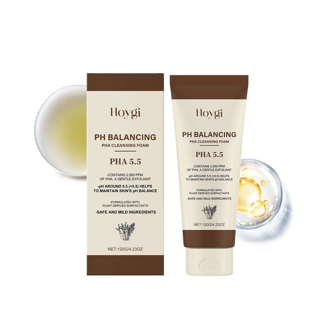 Hydrating Cleansing Foam, Gentle Face Wash with Aloe & Mint for Sensitive Skin, Refreshing Non-Drying Formula Halalzen