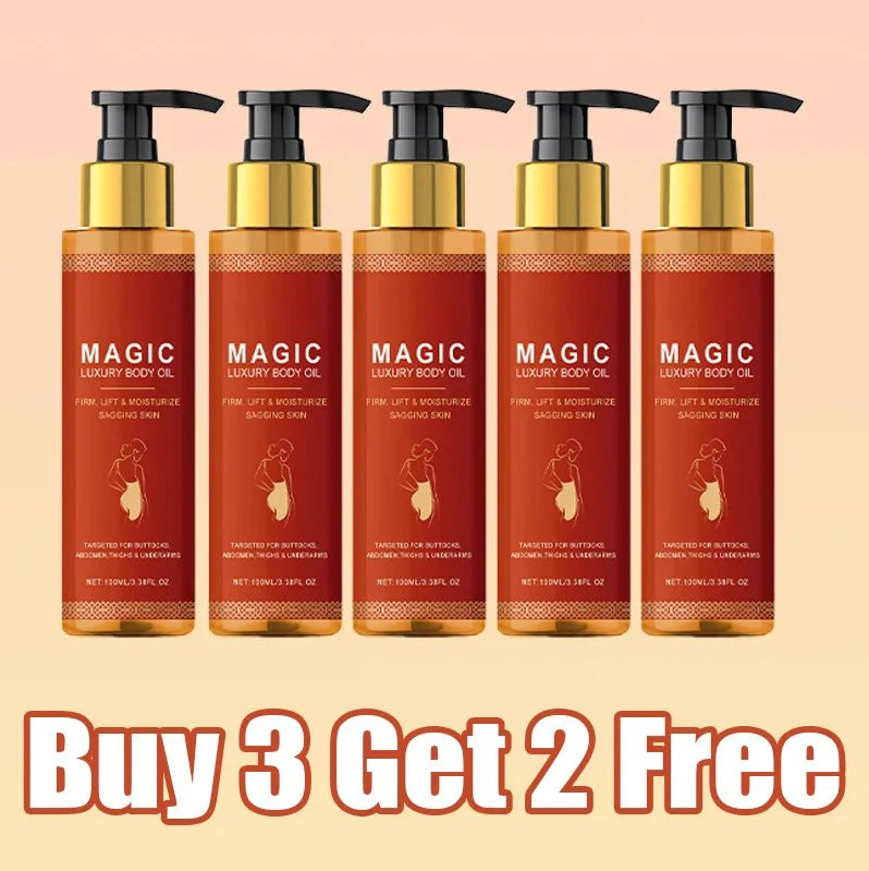100ml Magic Luxury Body Oil Deeply Moisturizing Dry Skin Tightening Elastic Chest Thighs Rejuvenating Repairing Nourishing Oil