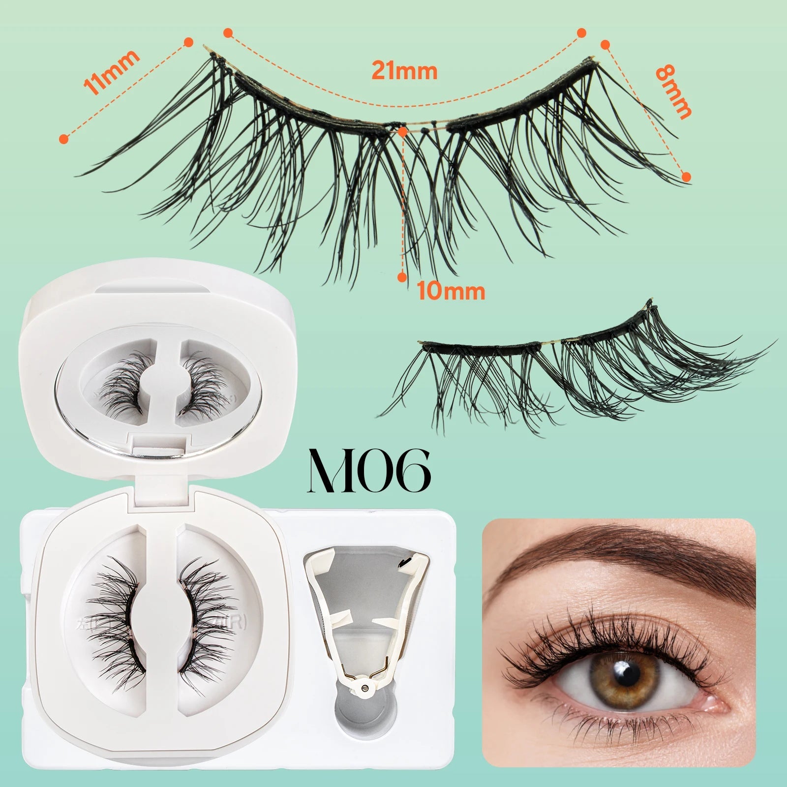VYRILA Soft Magnetic Eyelashes No Glue Needed Reusable Natural Look 3D Lashes Easy Apply Soft Magnetic Lashes Kit for Eye Makeup Halalzen