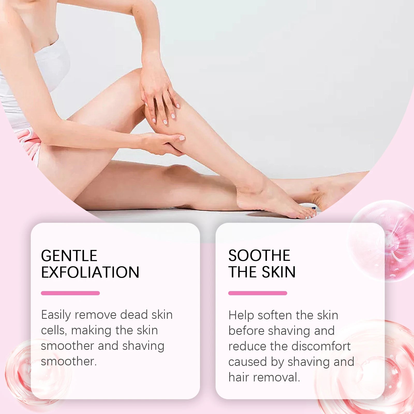 Pre-Shave Scrub Gentle Exfoliating Body Scrub for Smooth Skin Moisturizing Pre-Shave Care for Face and Body Smooths Skin Texture