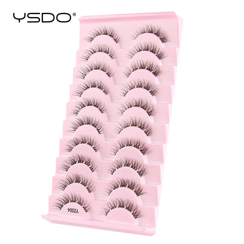YSDO Half Eyelashes 3/10 pairs Natural Full False Eyelashes 3d Lashes  Cat Eye Fake Eyelashes Extension Faux Cils Makeup Tools Halalzen