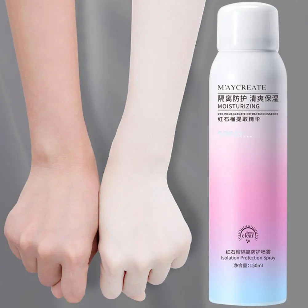 Red Pomegranate Whitening Essence Sunscreen Spray Waterproof Body Neck Moisturizing Hydrating Anti UV Protection For Skin Care Halalzen