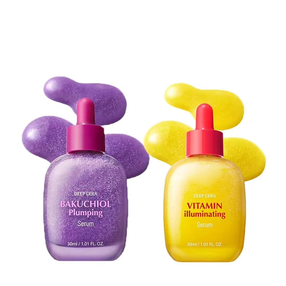 Korean EQQUALBERRY Bakuchiol Plumping Serum - VITAMIN Illuminating Reduces Wrinkles Lifts Skin Moisturizes Brightens Skincare Halalzen