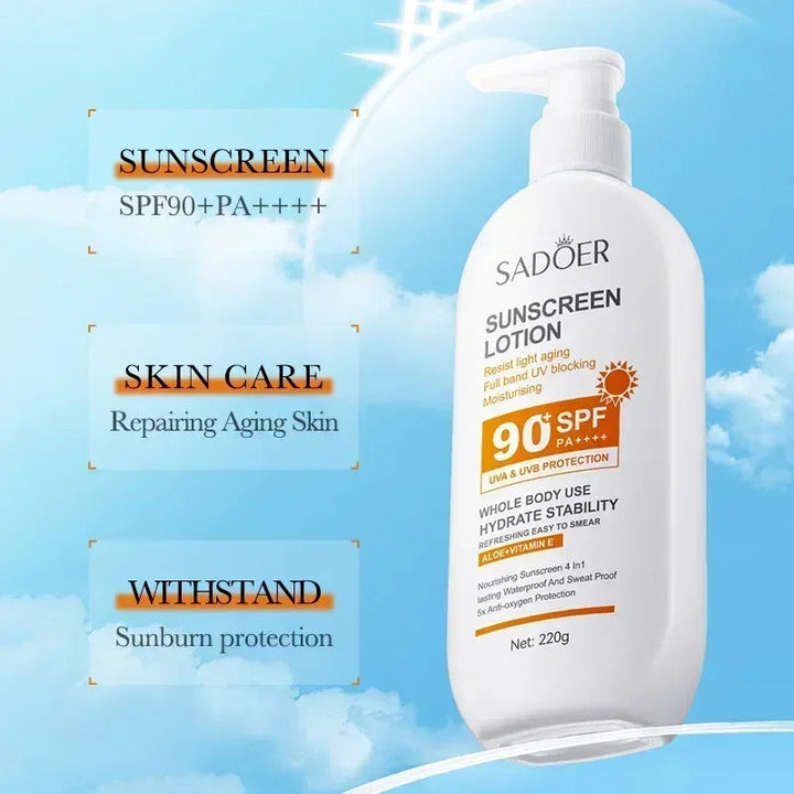 SPF90+ sunscreen, UV protection, whitening sunscreen, moisturizing, whitening, facial and body sunscreen, skin care, anti-aging Halalzen