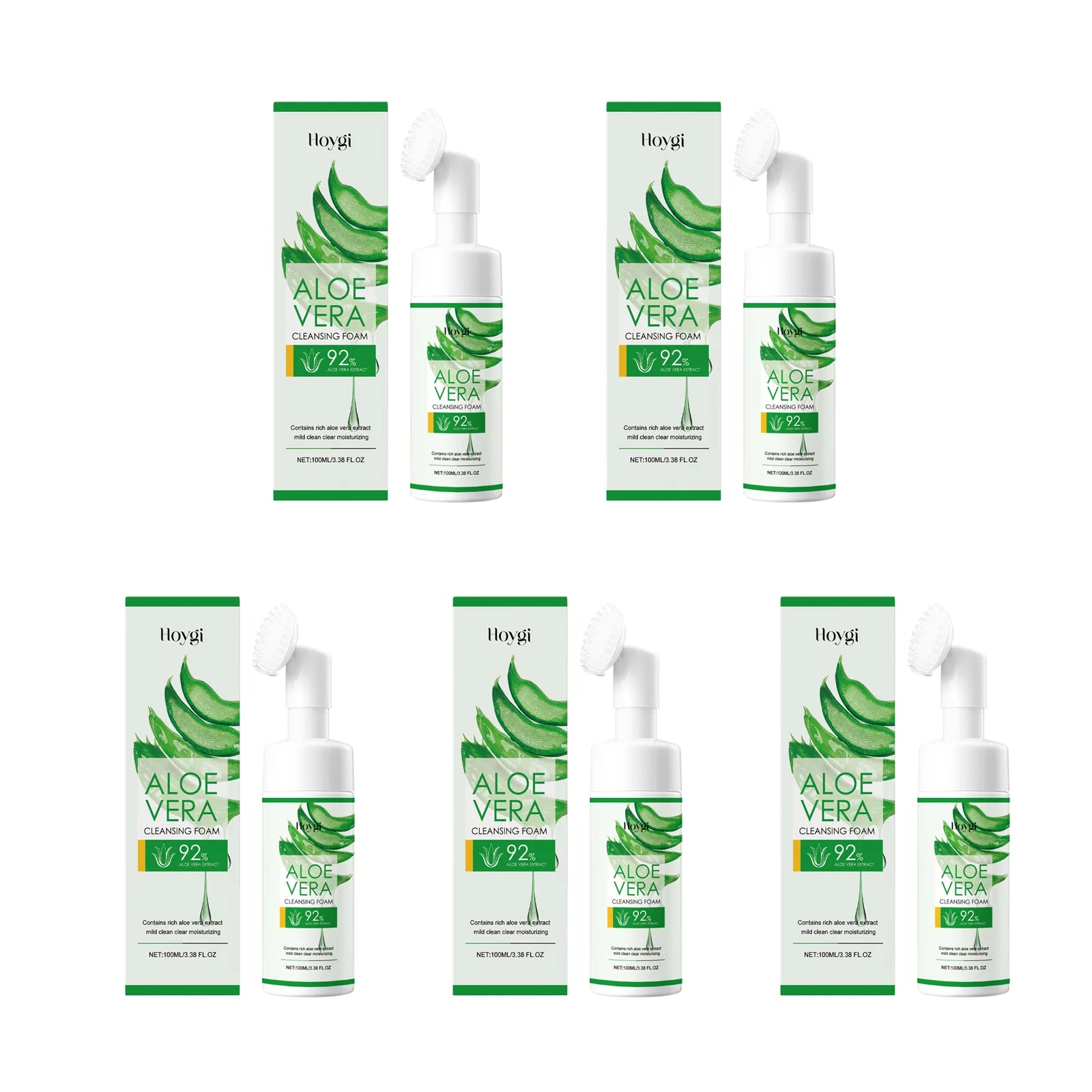 Aloe Cleansing Foam Gently Cleanses The Face Deeply Hydrates Pores Controls Oil Moisturizes And Is Comfortable Without Tightness Halalzen
