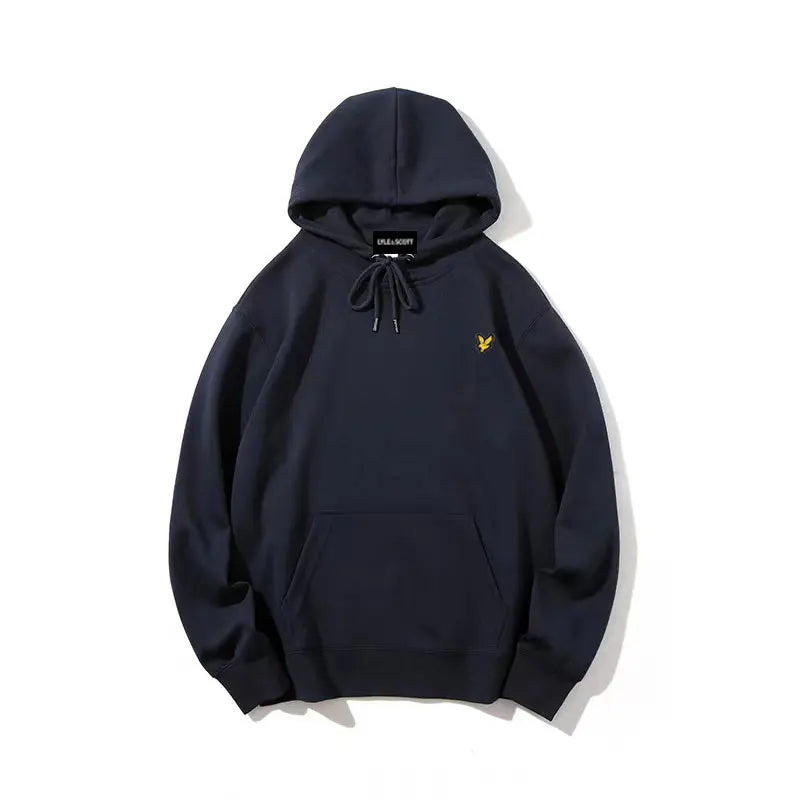 LYLE Cotton Sports Hoodie High quality Autumn Winter 2025 Eagle Logo Embroidery Daily Leisure Brand Sweatshirt for Men And Women