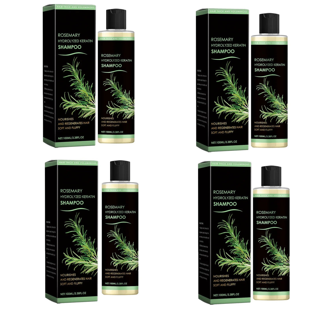 Rosemary Natural Shampoo Hair Thickness Loss Deep Nourishing Scalp Care Strengthen Repair Damaged Oil Control For Men Women Halalzen