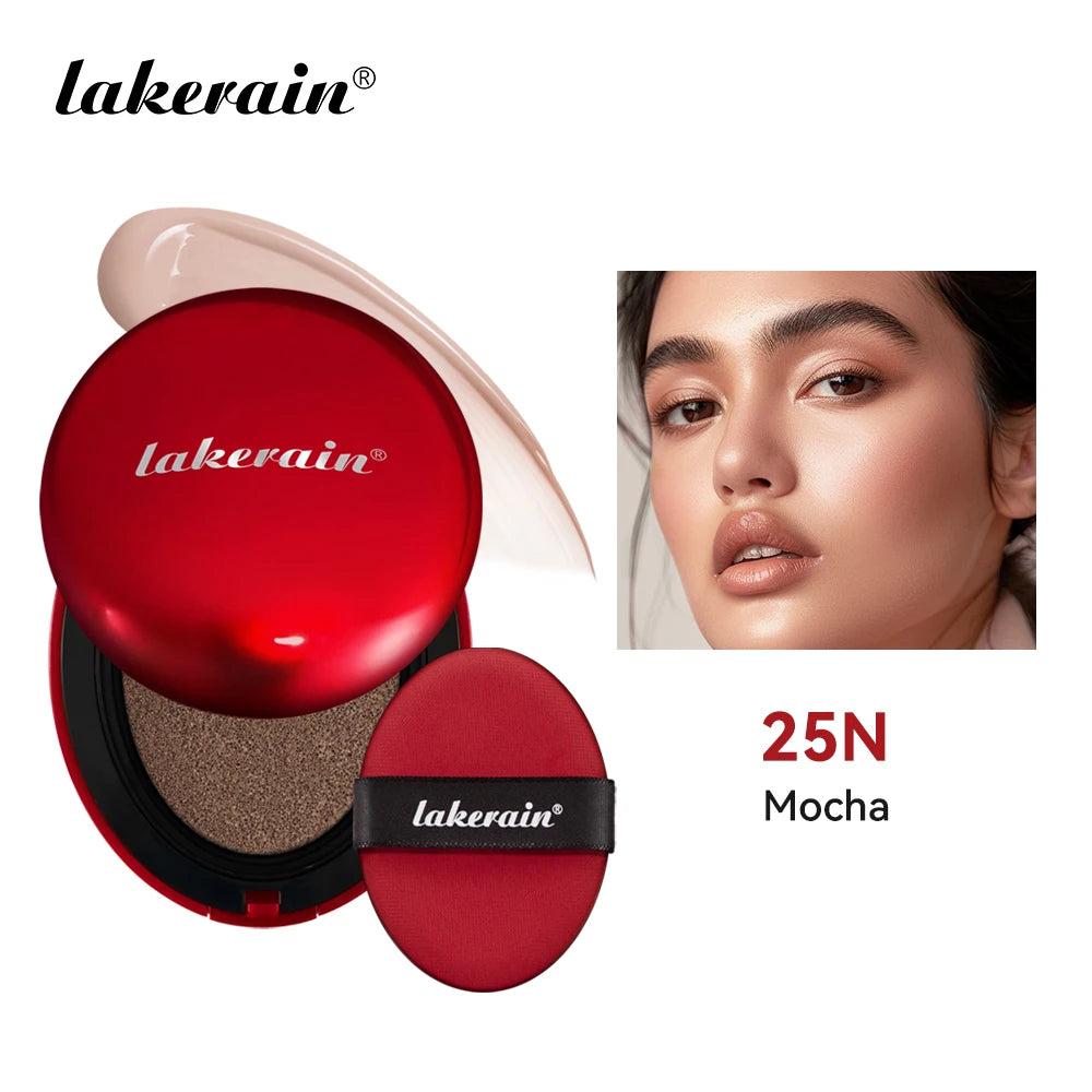 Lakerain Sunscreen Cushion Foundation  Waterproof Long-lasting Brighten Foundation Cream Women Base Makeup Face Korean Cosmetics Halalzen