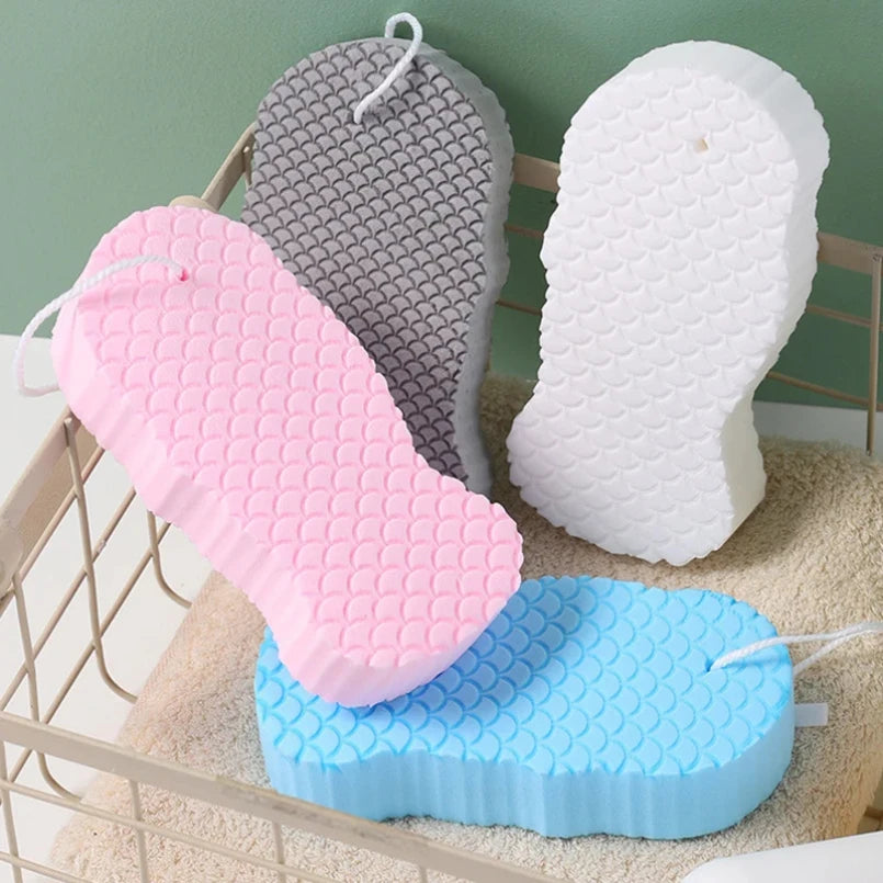 Soft Bath Sponge Body Scrub Massage Brush Body Washcloth Skin Scrubber Relax Exfoliating Skincare Shower Accessories Halalzen