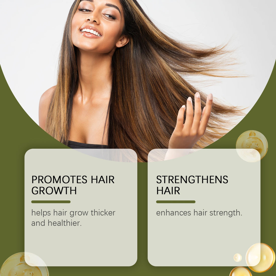 Batana Dense Hair Oil Hair Growth Prevent Hair Loss Repair Split Ends Damgaed Dry Soothing Scalp Strengthen Hair Regrowth Serum