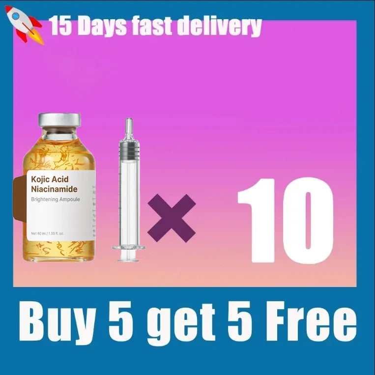 Kojic Acid Freckle Removing Whitening Essence Fade Pigmentation Melasma Dark Spots Corrector Repair Serum Korean Skin Care
