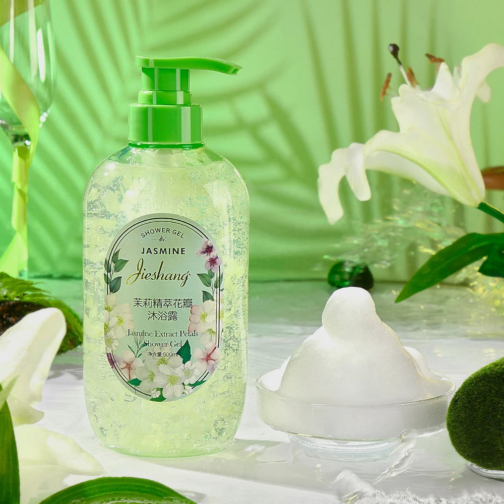 500ml Rose Extract Petal Essential Oil Shower Gel Deep Cleansing Long lasting Fragrance Moisturizing Aromatic Body Care Bath Halalzen