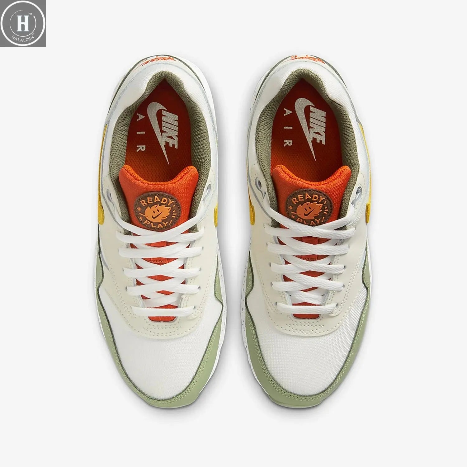 Nike genuine Air Max 1 GS women's large children's air cushion cushioning casual shoes FV3646-171 HALALZEN