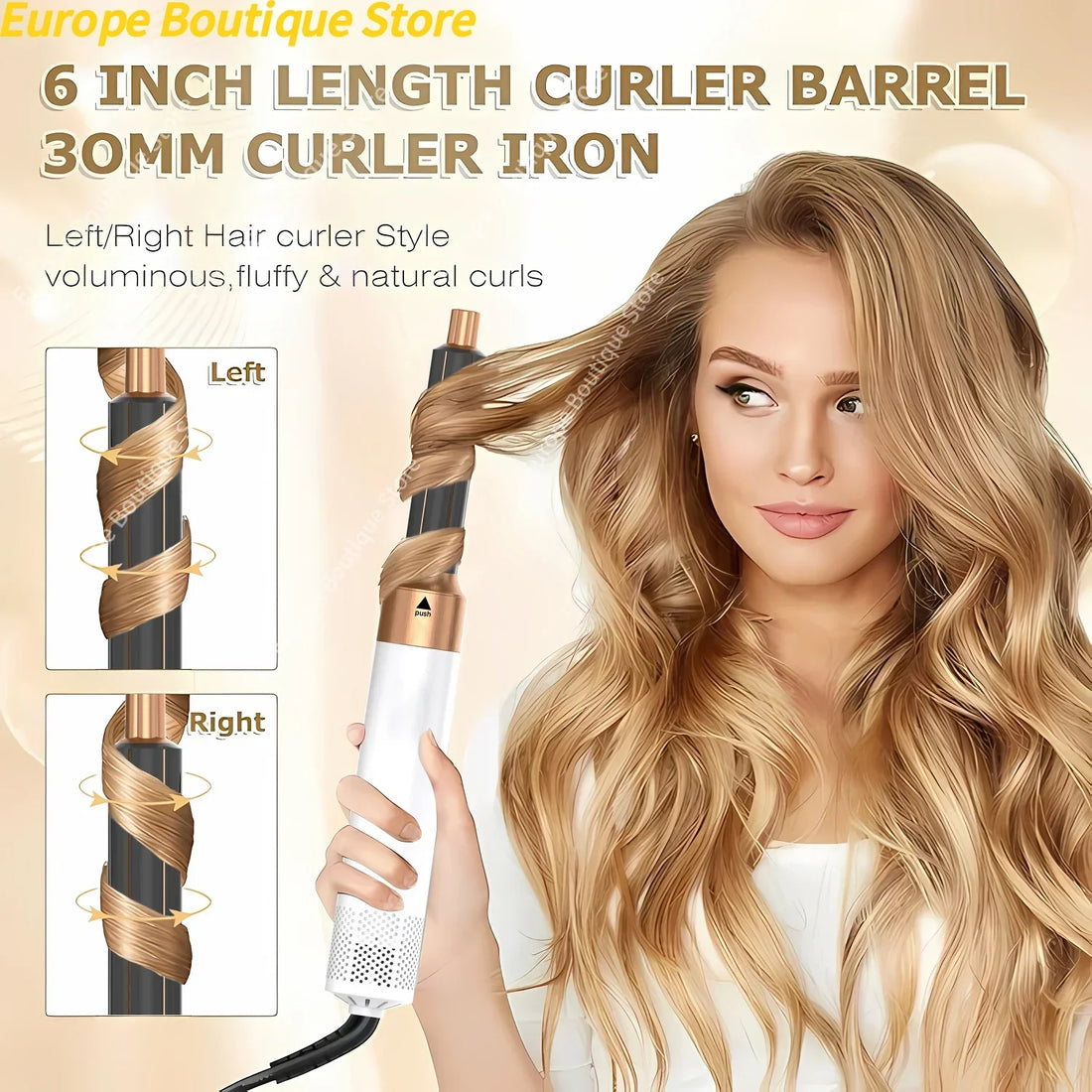 Professional 5 in 1 Hair Dryer Hot Air Comb Curler For Dyson Airwrap Hair Dryer Styling Tool Hair Straightener Hairdressing Tool