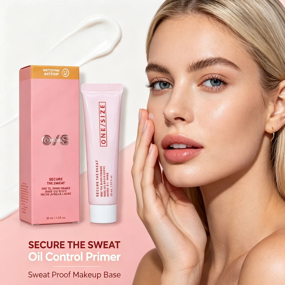 Mattifying Face Primer, Long Lasting Oil‑Control Sweat‑Proof Makeup Base Shrink Pores for Oily Skin 30ml
