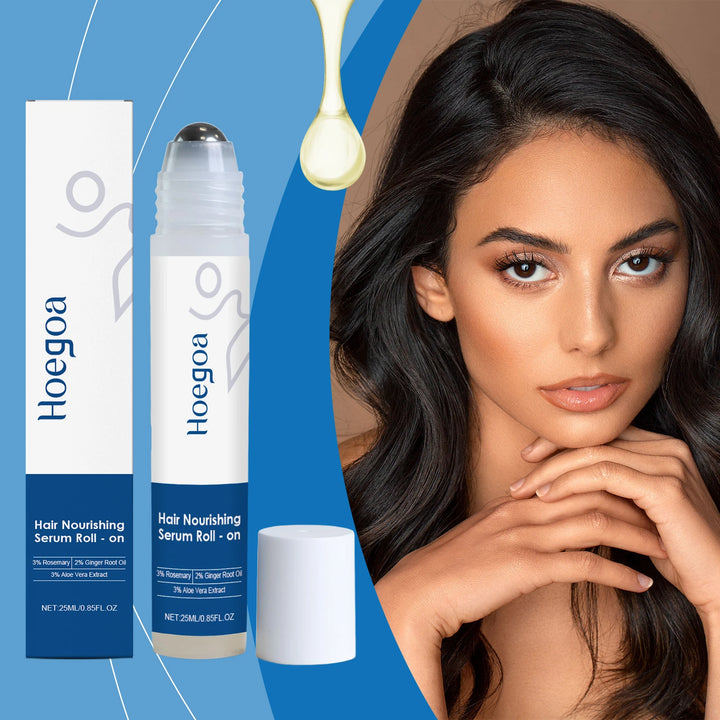 25ml Rosemary Hair Growth Roller Essence Reduce Hair Breakage Bifurcate Increase Hair Density Nourish Strengthen Toughen