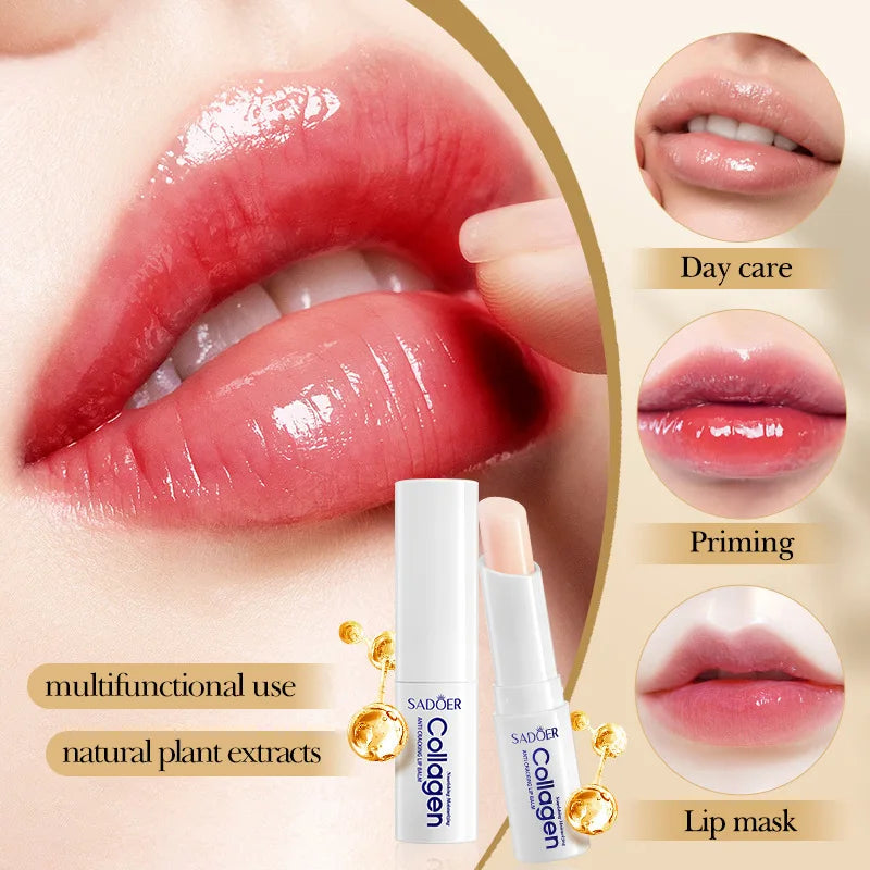 1/5/10 Pieces of Lip Balm for Long-Lasting Moisturizing, Deeply Nourishes the Lips, Makes Them Hydrated and Translucent, Improves Roughness and Peeling, and Cares for the Skin