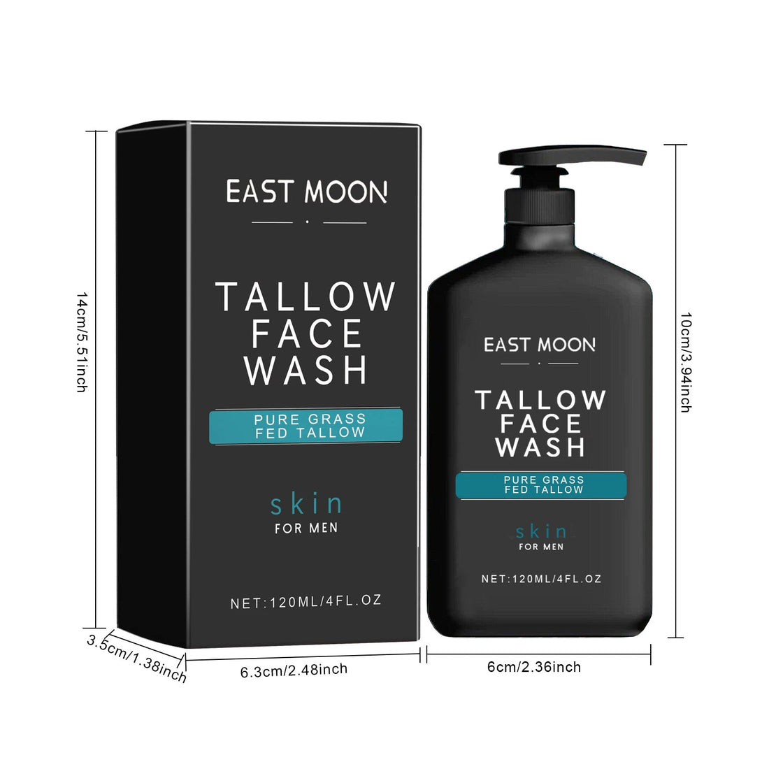 Men's Daily Face Wash Deep Cleansing Pore Oil Control Remove Acne Blackhead Brightening Facial Cleanser for Refreshed Skin Halalzen