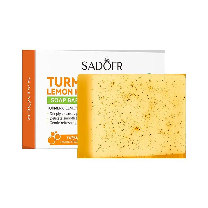 100g Kojic Acid Soap for Face, Turmeric Dark Spot Remover Soap Bar with Turmeric & Lemon & Hyaluronic Acid  Gentle Moisturising Halalzen