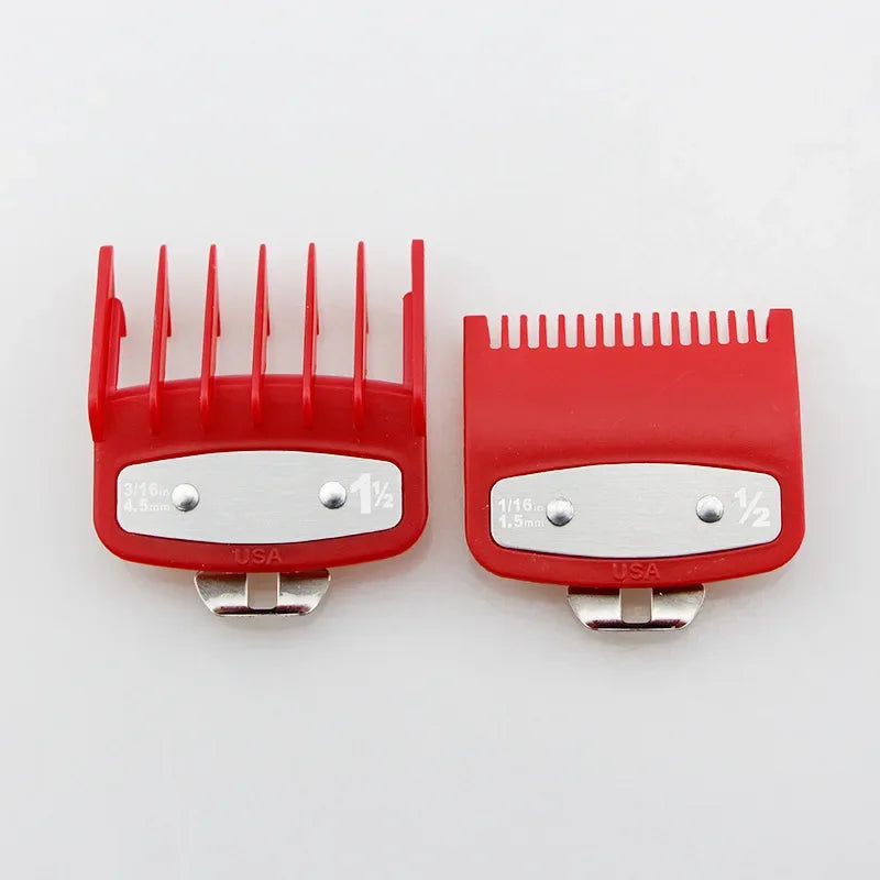 2Pcs Professional Hair Cutting Guide Comb Clipper Limit Comb Trimmer Cutting Styling Tools Attachment Compatible 1.5mm 4.5mm Halalzen