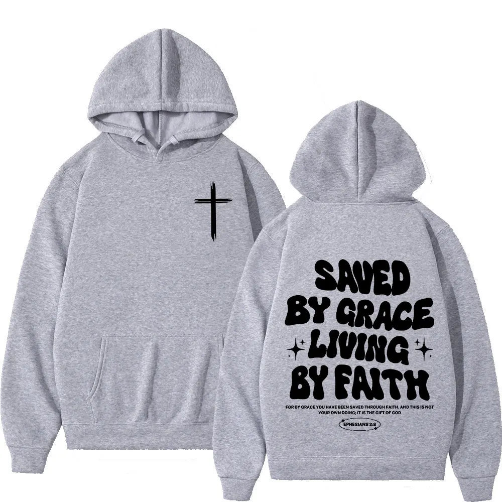 Christian Jesus Bible Verse Hoodies Men Women Clothing Fashion Harajuku Vintage Hooded Sweatshirts Casual Hip Hop Tracksuit Y2K