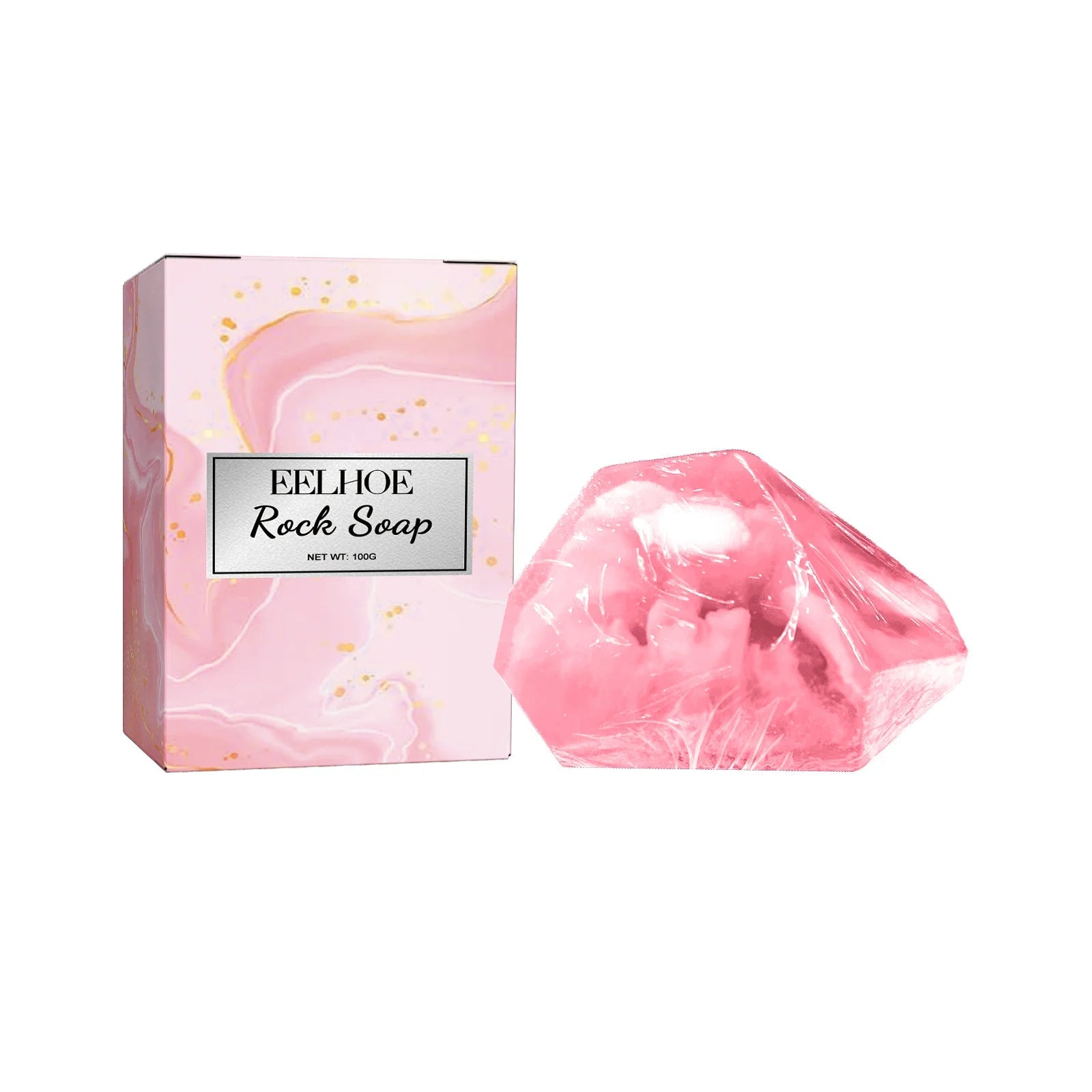 100g Rock Crystal Bath Soap Gentle Cleansing Moisturizing Body Bar For All Skin Types Multi-Purpose Hand Face Wash Gift Set Halalzen