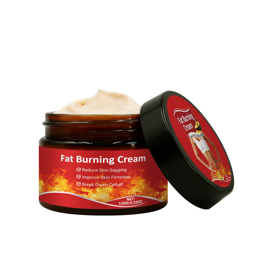 Belly Fat Burning Cream Tighten Skin Massage Anti Sagging Non Greasy Tightening Body Care Cellulite Remover Firming Cream 120g