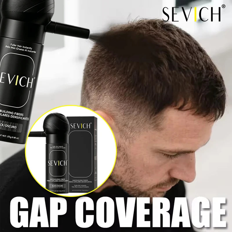 SEVICH Hair Building Fiber Set Cover Sparse Hair Or Bald Spots Hair Loss Regrowth Treatment Keratin Hair Fiber Powder Applicator