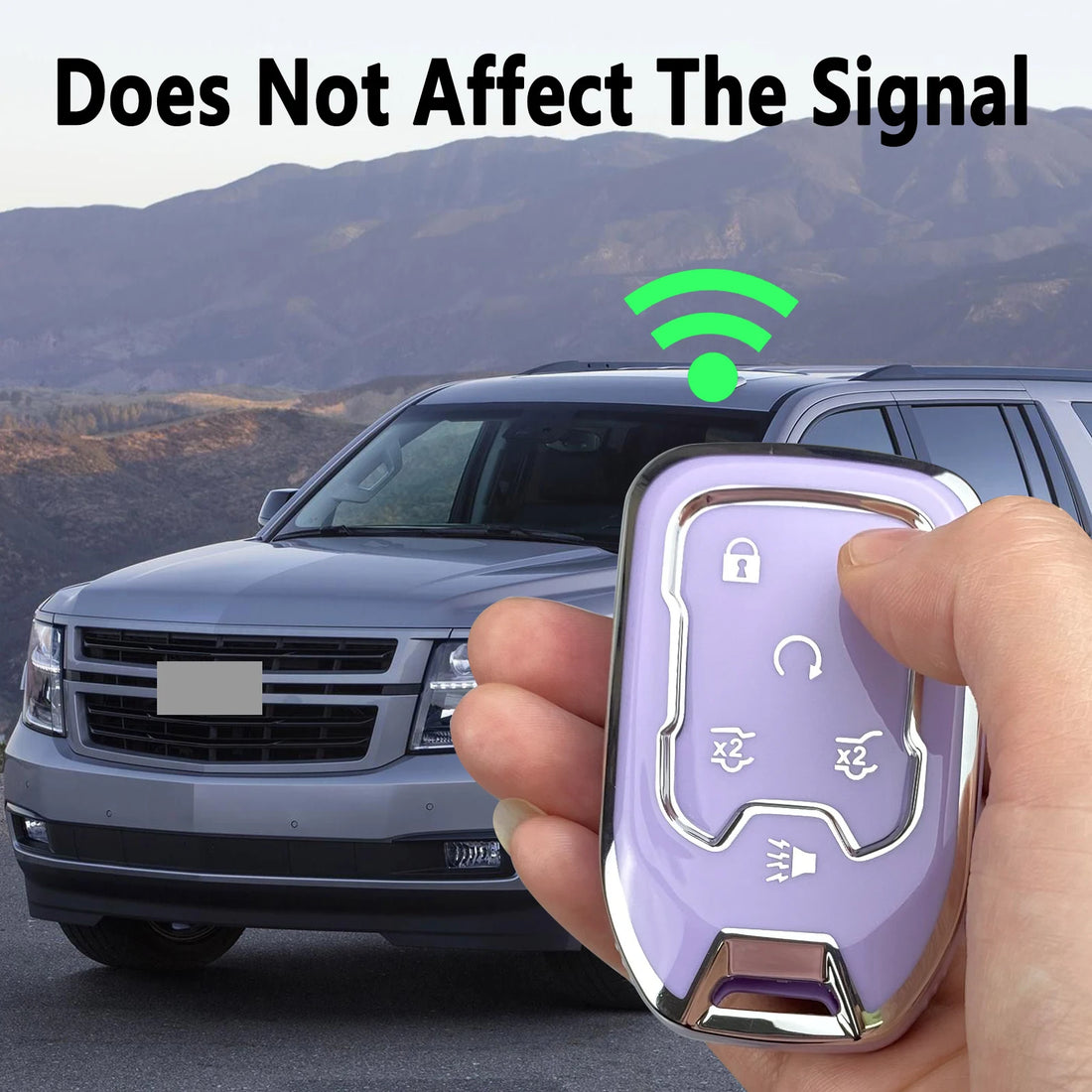 key fob cover case Compatible with Chevy Chevrolet Silverado Suburban Tahoe GMC Yukon/Yukon XL Terrain Acadia shell keychain