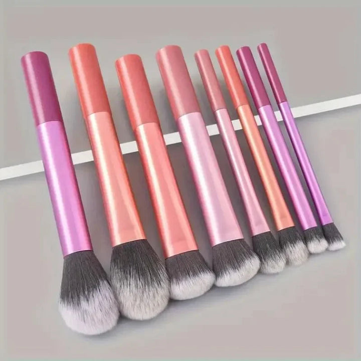 8pcs Makeup Brush Kit Soft Synthetic Hair Make Up Brushes Foundation Blush Eyeshadow Cosmetic Makeup Tools Halalzen