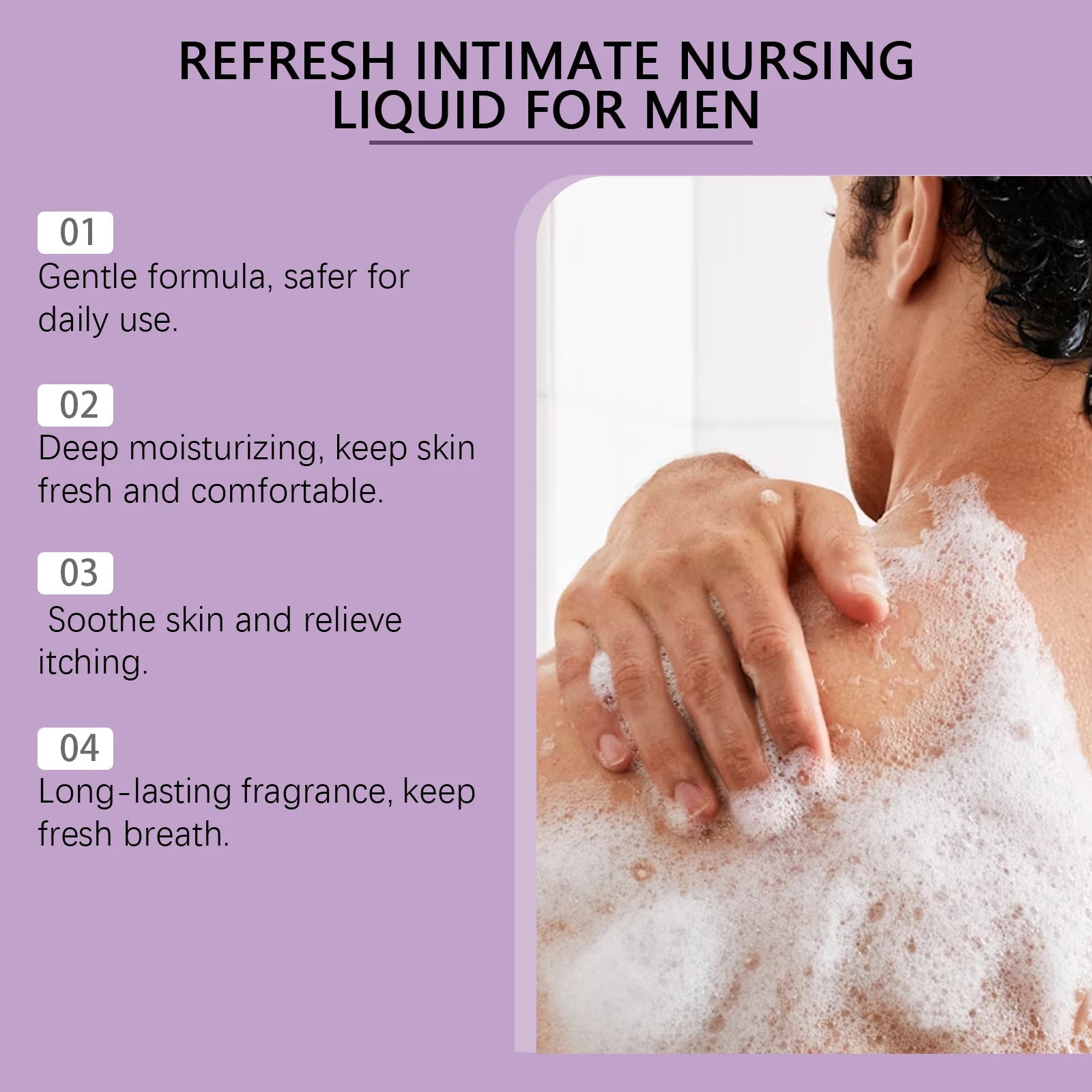 East Moon Men's Grooming Shower Gel Body Odor Cleansing with Long-Lasting Fragrance Skin Care Moisturizing Shower Gel Halalzen