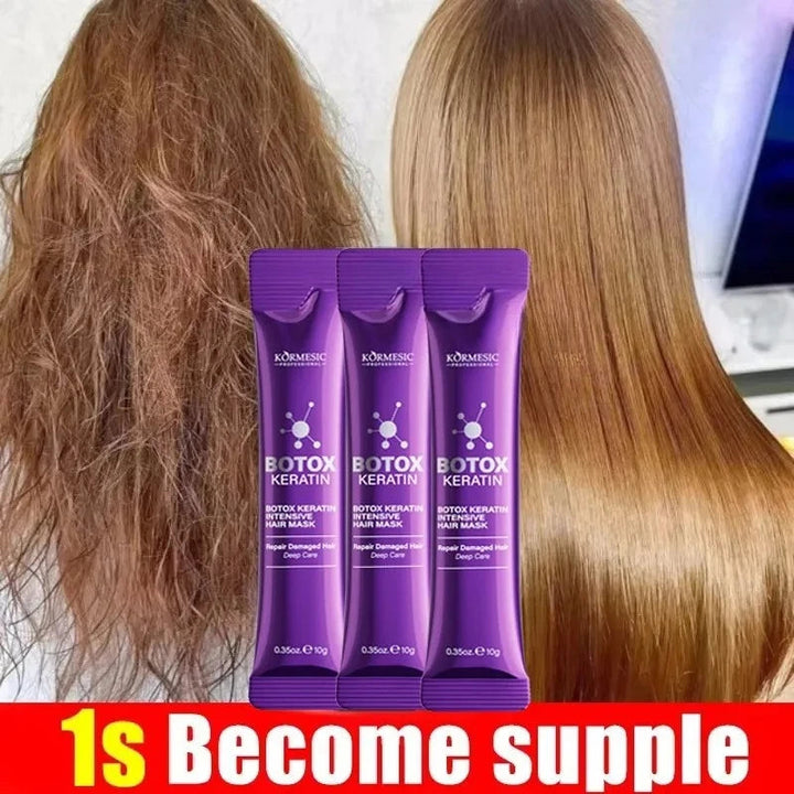 5 Seconds Keratin Hair Mask, Magical Repair for Dry Frizzy Damaged Hair,Deep Moisturize&Nourishing Treatment for Soft Shiny Hair Halalzen