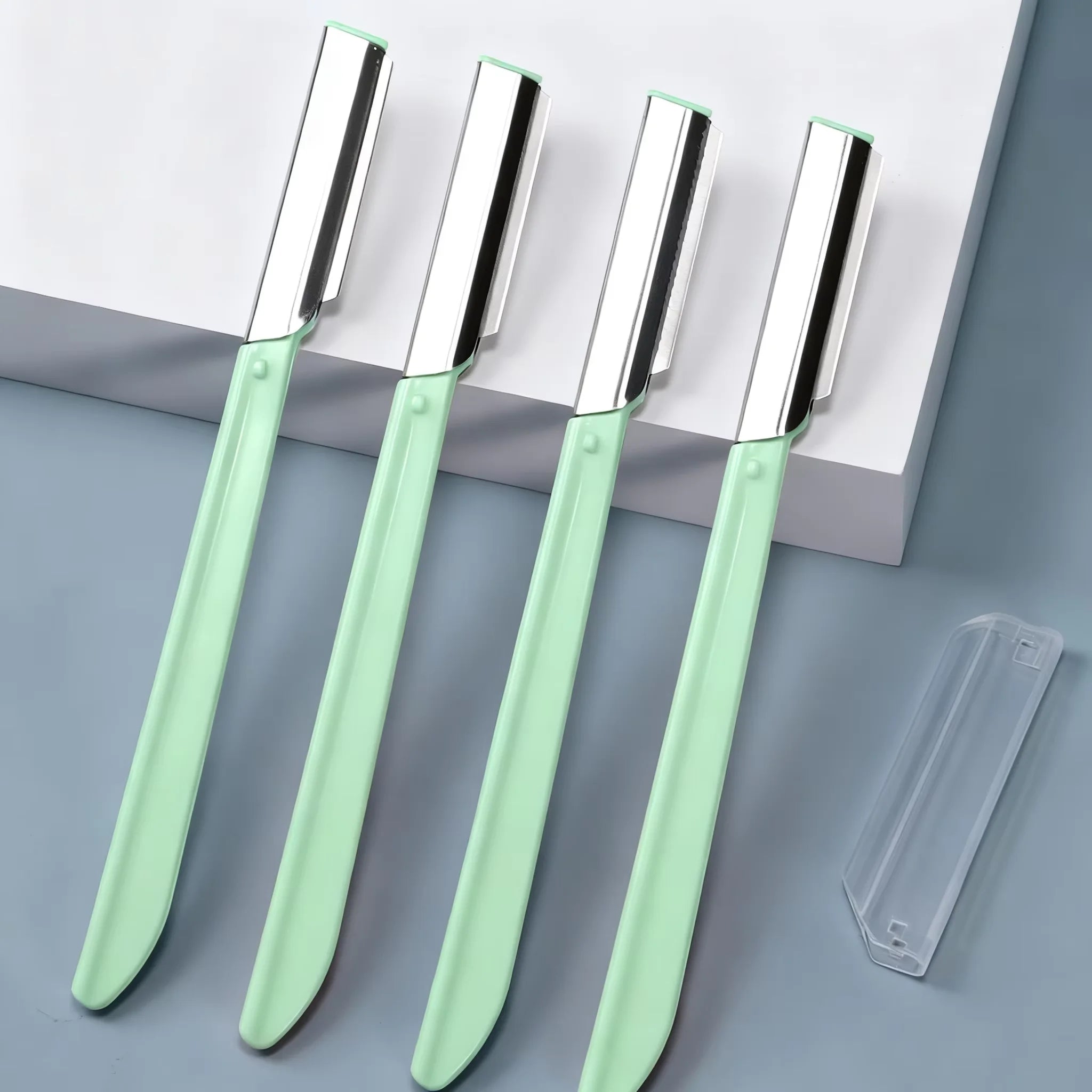 Ultra Sharp Straight Handle Eyebrow Trimmer Durable Safe Universal Home Use Facial Hair Razor Women Grooming Tool Halalzen