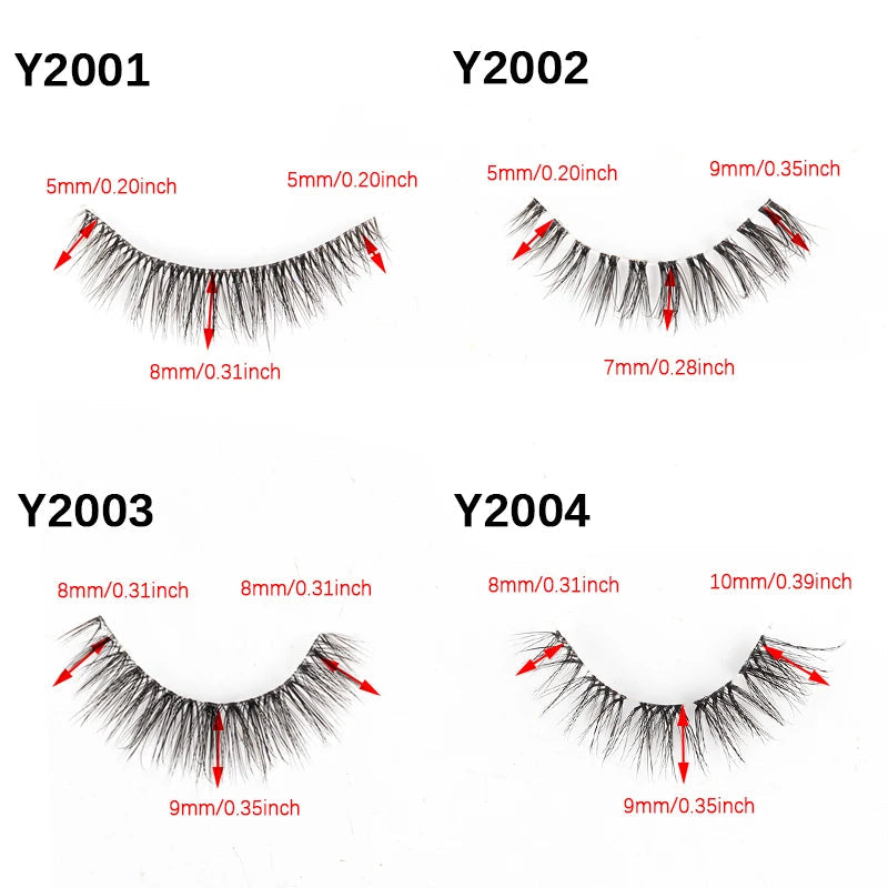YSDO Half Eyelashes 3/10 pairs Natural Full False Eyelashes 3d Lashes  Cat Eye Fake Eyelashes Extension Faux Cils Makeup Tools Halalzen