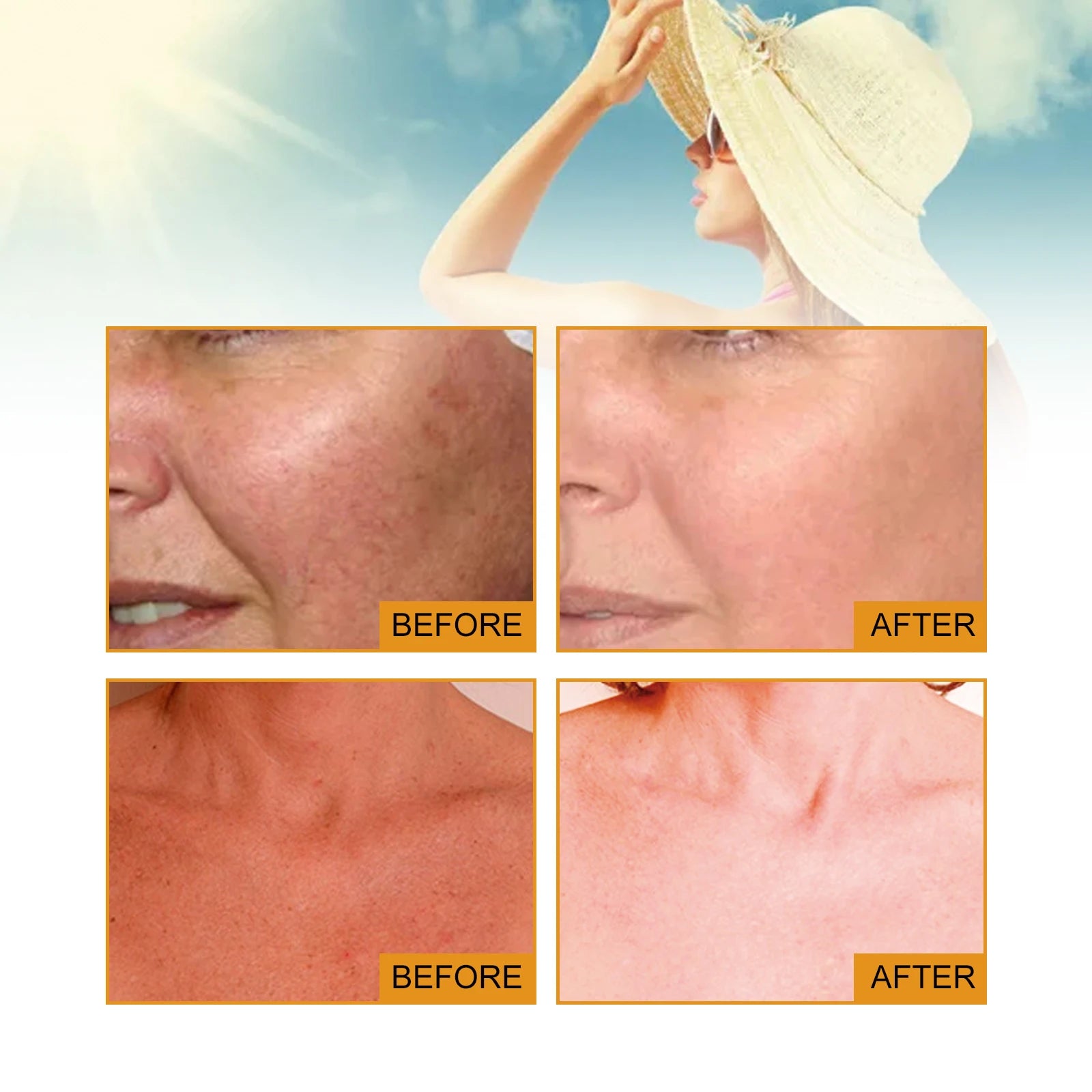 Hoygi Sunscreen whitening face sunscreen isolation makeup base moisturizing refreshing UV sunscreen Skin Whitening Cream Halalzen