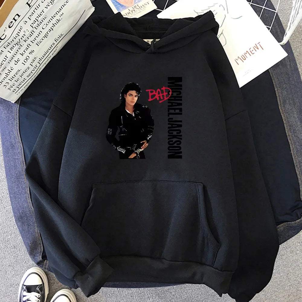 Michael Jackson Graphic Hoodies Long-sleeved Fashion Sweatshirts for Boys/girls Unisex Graphic Printing Moletom New Pullovers