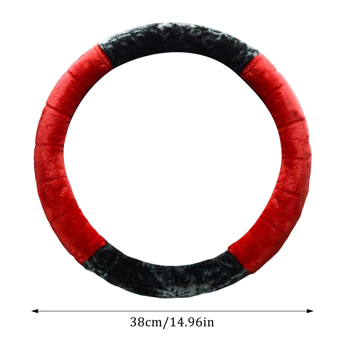 Winter Plush Steering Wheel Cover Easy to Install and Anti-slip Fluffy Wheel Protector Suitable for Car Truck Van SUV MIAO-US