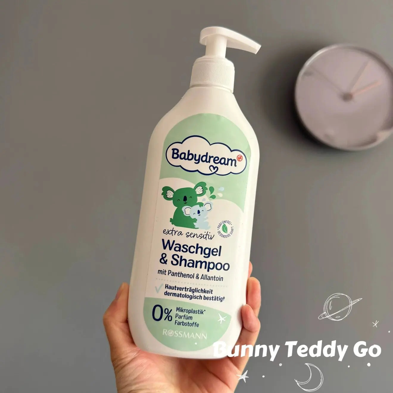 In Stock! German Babydream Organic Shea Butter Extra Sensitive Baby 2‑in‑1 Shampoo & Body Wash 500ml