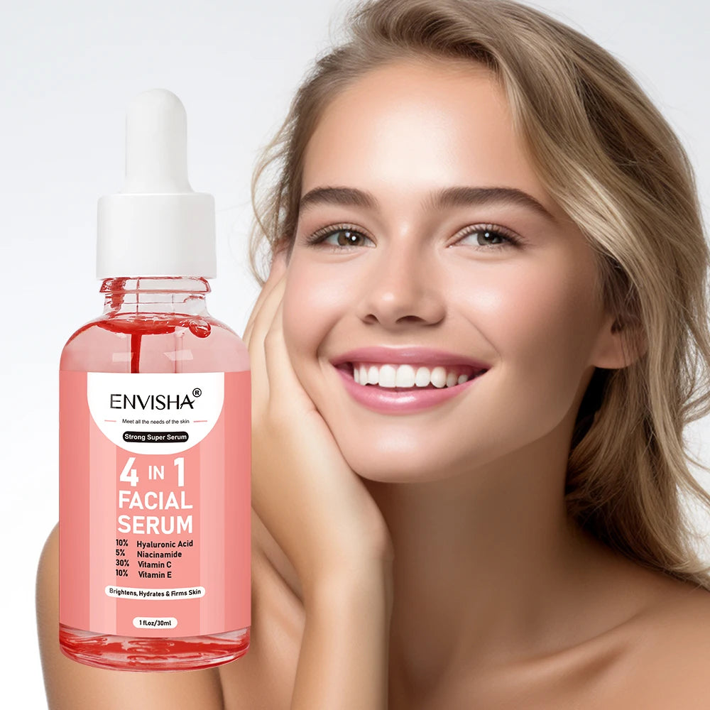 ENVISHA Facial Serum Skin Care Collagen Nicotinamide Hyaluronic Acid Vitamin Moisturizing Whitening Shrink Pores Remove Acne Halalzen