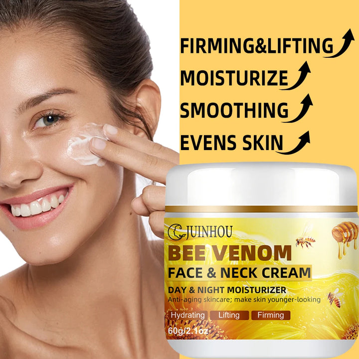 JUINHOUBee Venom Face Cream Lmproves Skin Texture and Soothes Skin Lighten Dark Spots Deep Hydration Suitable for All Skin Types