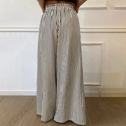 Women s Boho Chic Floral Print Wide Leg Palazzo Pants High Waist Loose Fit Trousers with Pockets and Belt Detail